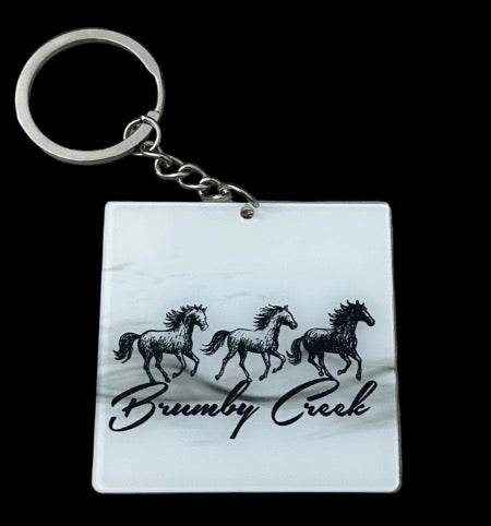Brumby Creek logo keychain