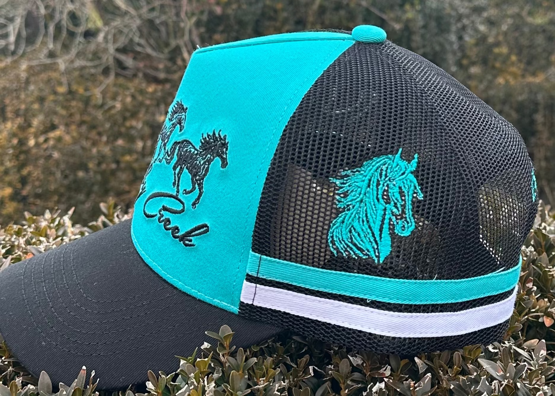 Brumby Creek Trucker Cap- Blue